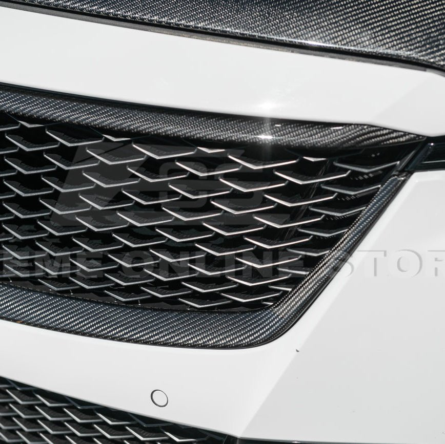 Cadillac CT5-V Blackwing Dry Carbon Fiber Front Upper & Lower Grille Trim 2022-2024