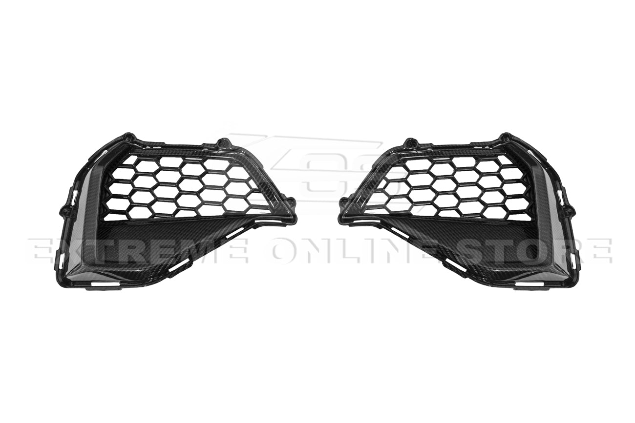 Ford Mustang S650 GT Carbon Fiber Front Side Grille Insert Set 2024-Up