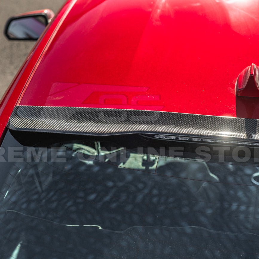 Ford Mustang S650 EOS Style Carbon Fiber Rear Roof Window Wing Spoiler 2024-Up