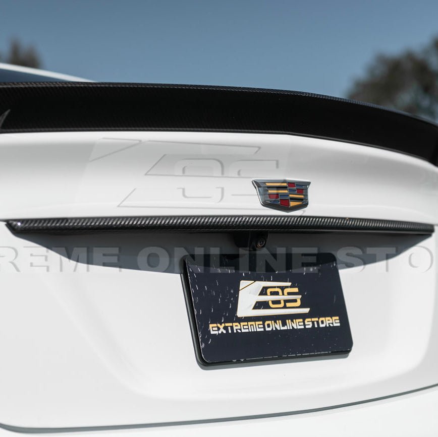 Cadillac CT5 Dry Carbon Fiber Rear Deck Lid Center Applique Trunk Insert 2022-2026