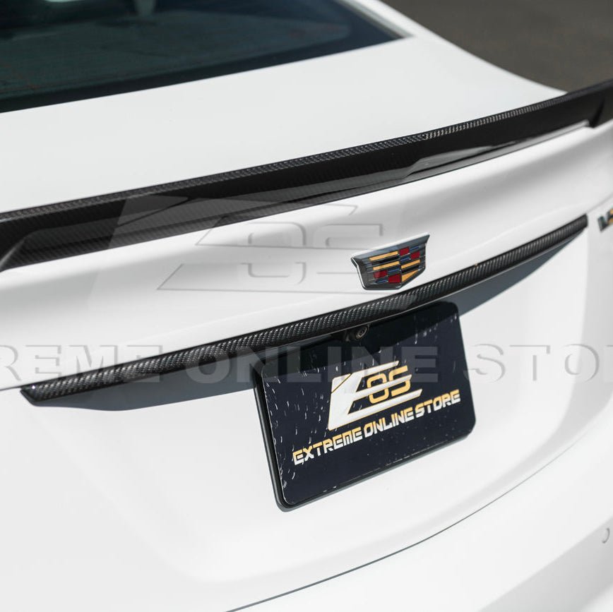 Cadillac CT5 Dry Carbon Fiber Rear Deck Lid Center Applique Trunk Insert 2022-2026