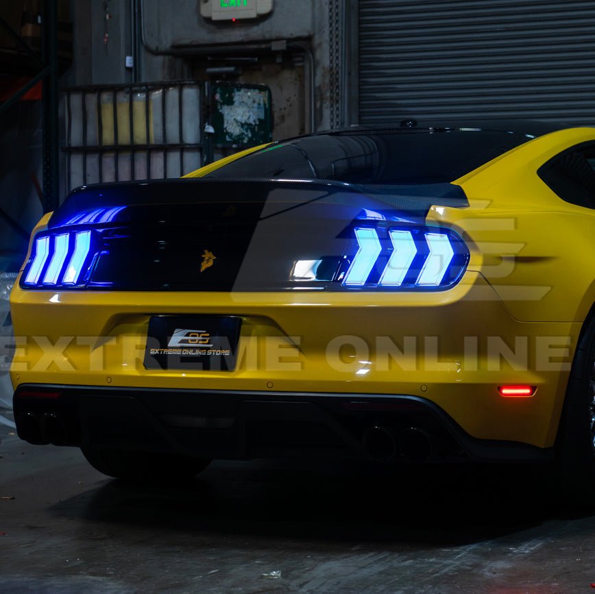Mustang S550 EURO RGB Sequential LED XB Clear Rear Taillights 2015-2023
