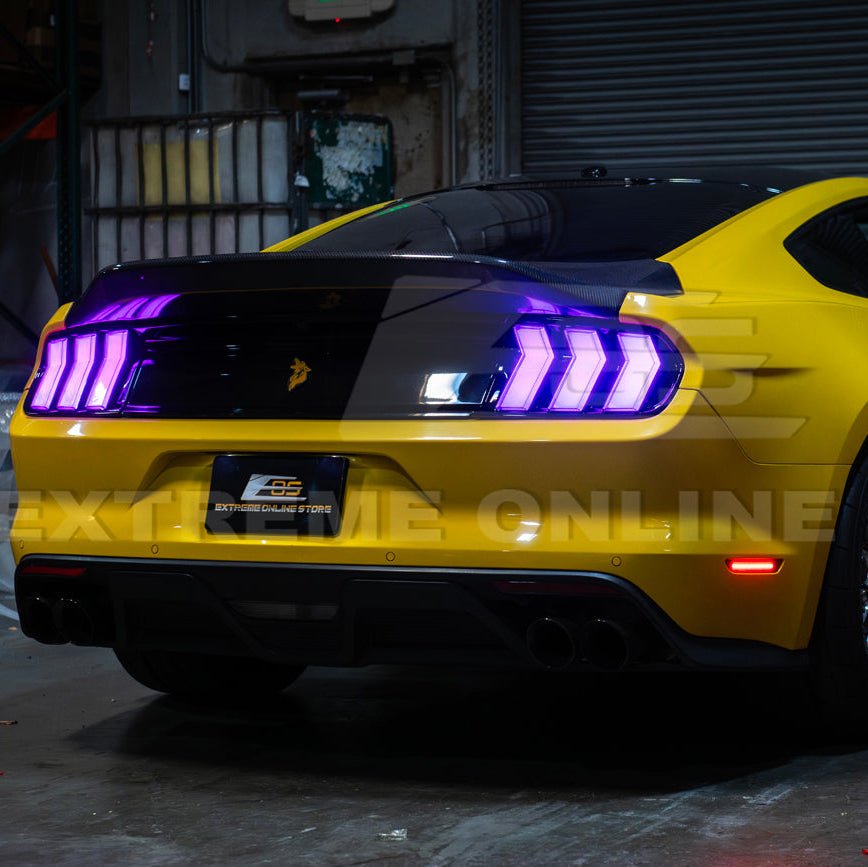 Mustang S550 EURO RGB Sequential LED XB Clear Rear Taillights 2015-2023