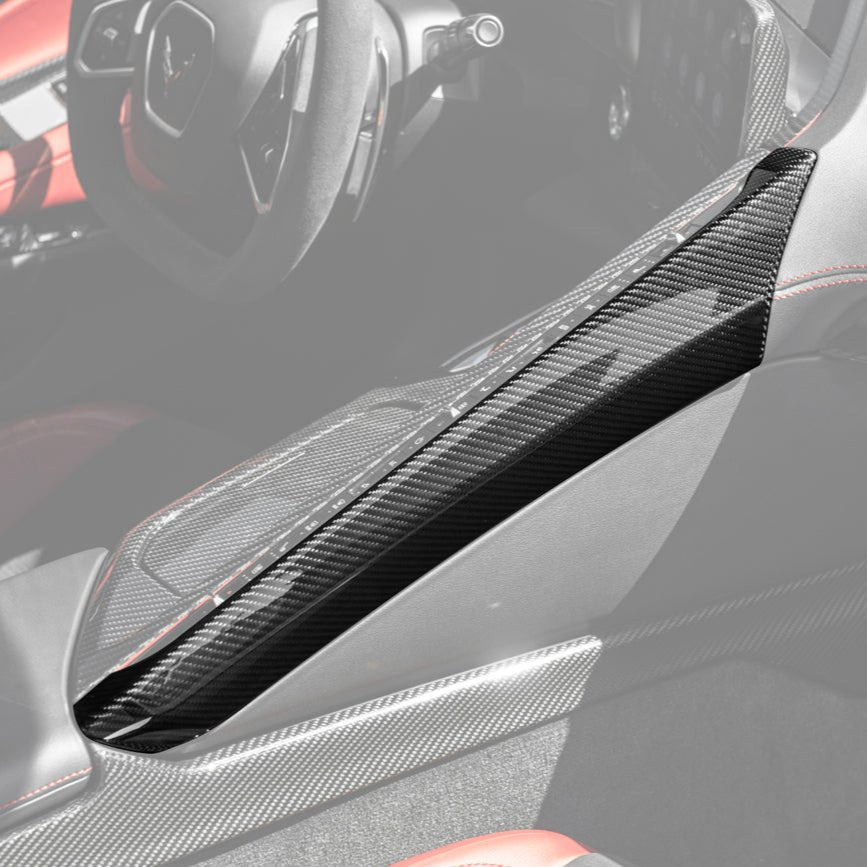 Chevrolet Corvette C8 Dry Carbon Fiber Center Console Armrest Right Trim Panel 2020-Up