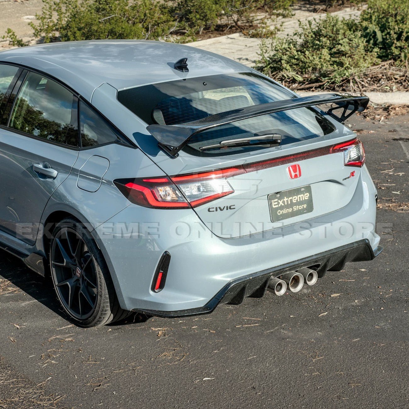 Honda Civic Type R FL5 Carbon Fiber Rear High Wing Spoiler 2023-2024