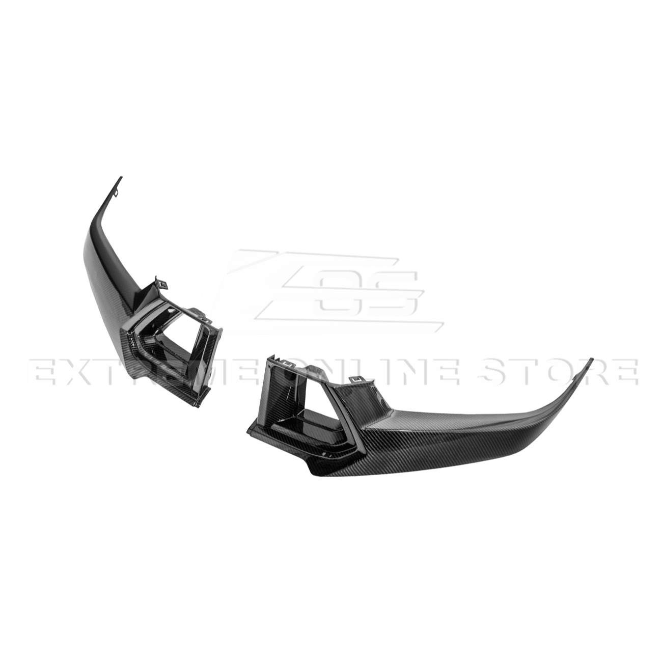 Ford Mustang S650 Dark Horse Factory Style Dry Carbon Fiber Front Upper Lower Side Grille Trim Inserts 2024-Present