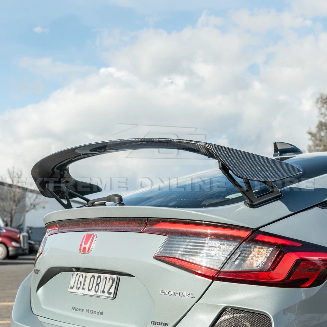 Honda Civic Type R FL5 Carbon Fiber Rear High Wing Spoiler 2023-2024