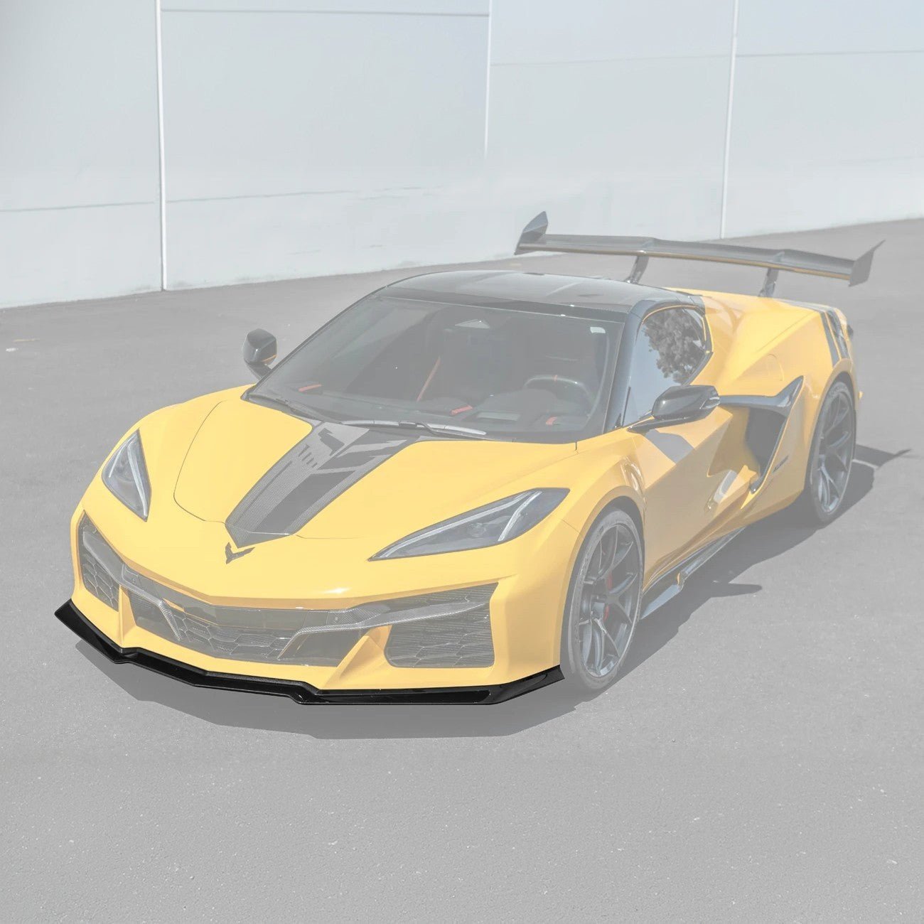 Chevrolet Corvette C8 Z06 Z07 Style Carbon Fiber Front Splitter and Canards Kit 2023-Up