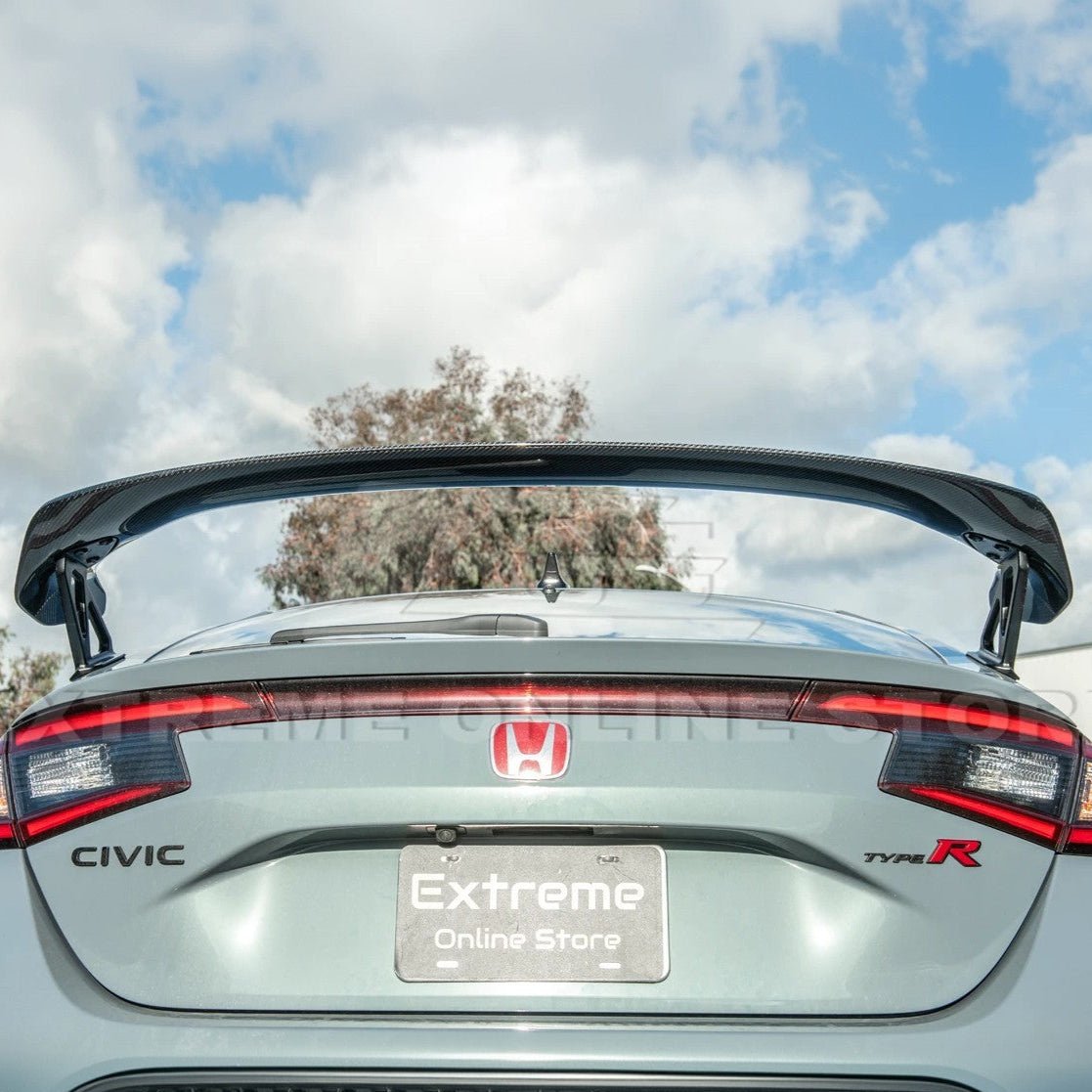 Honda Civic Type R FL5 Carbon Fiber Rear High Wing Spoiler 2023-2024