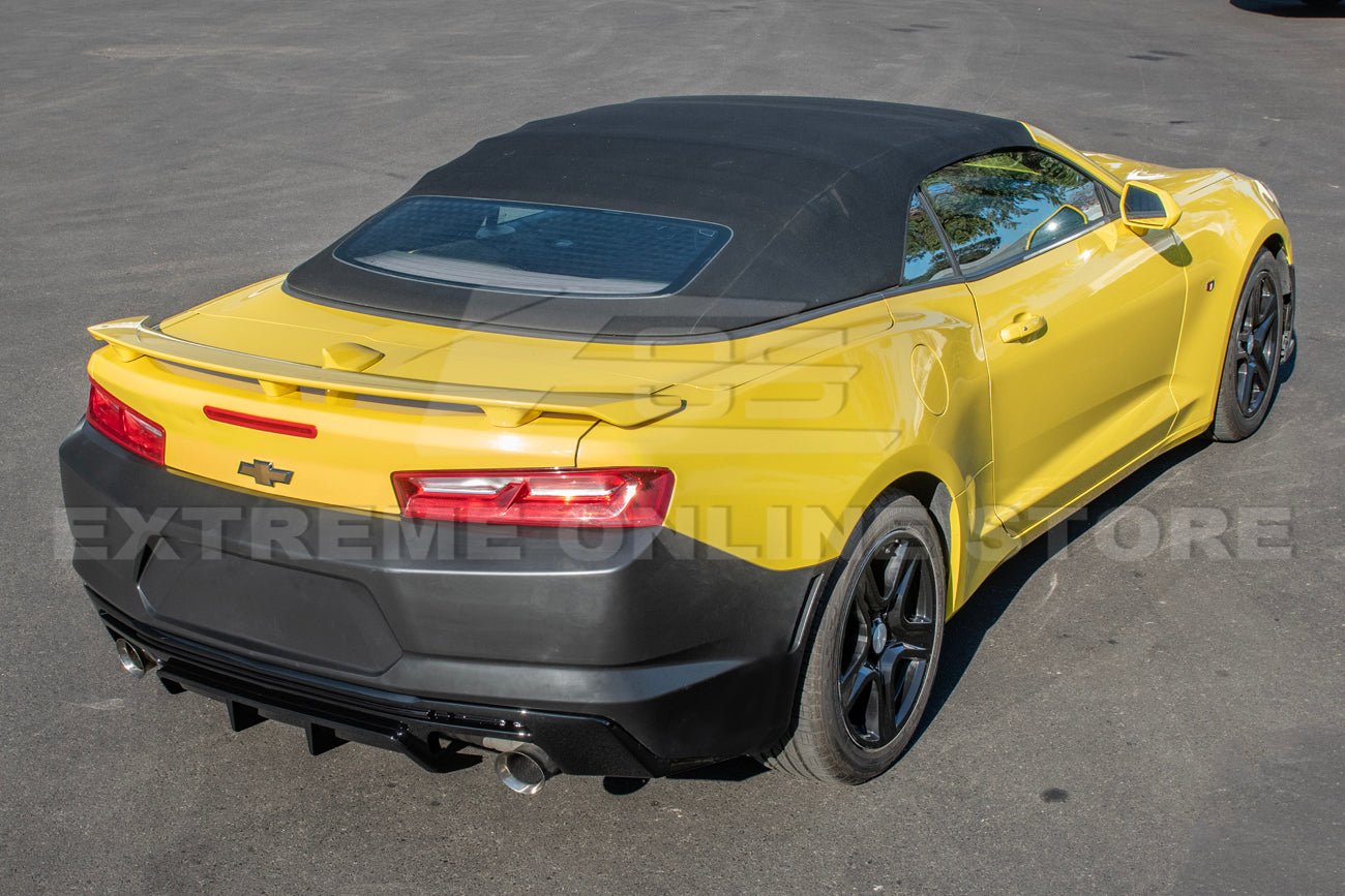 Chevrolet Camaro 6th Gen ZL1 Style Primed Black Rear Bumper Conversion Kit 2016-2018