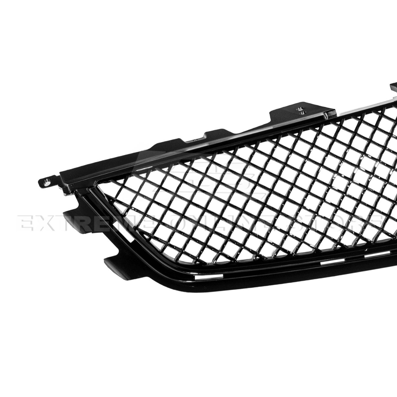 Cadillac CTS-V Diamond Mesh Badgeless Front Upper Lower Grille Set Matte Black 2009-2015