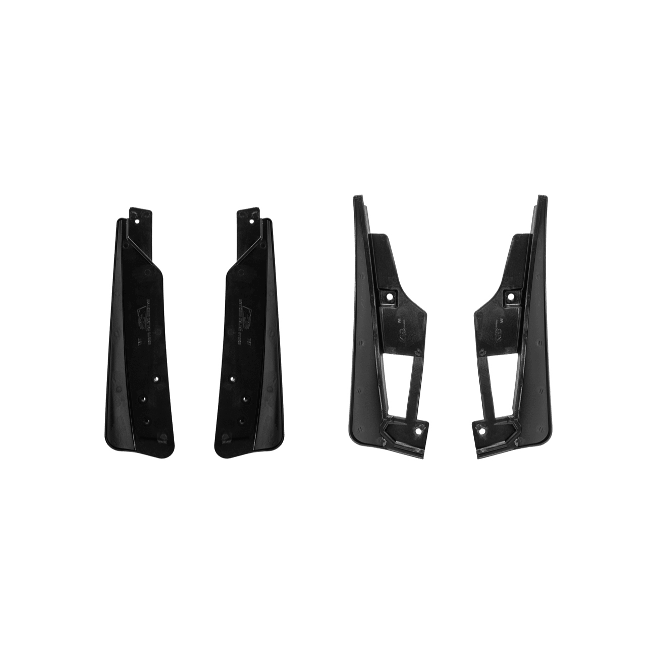 Ford Mustang S650 EOS Dry Carbon Fiber Mud Flap Splash Guard Set 2024-Up