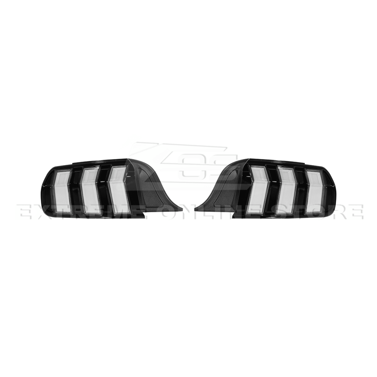 Mustang S550 EURO RGB Sequential LED XB Clear Rear Taillights 2015-2023