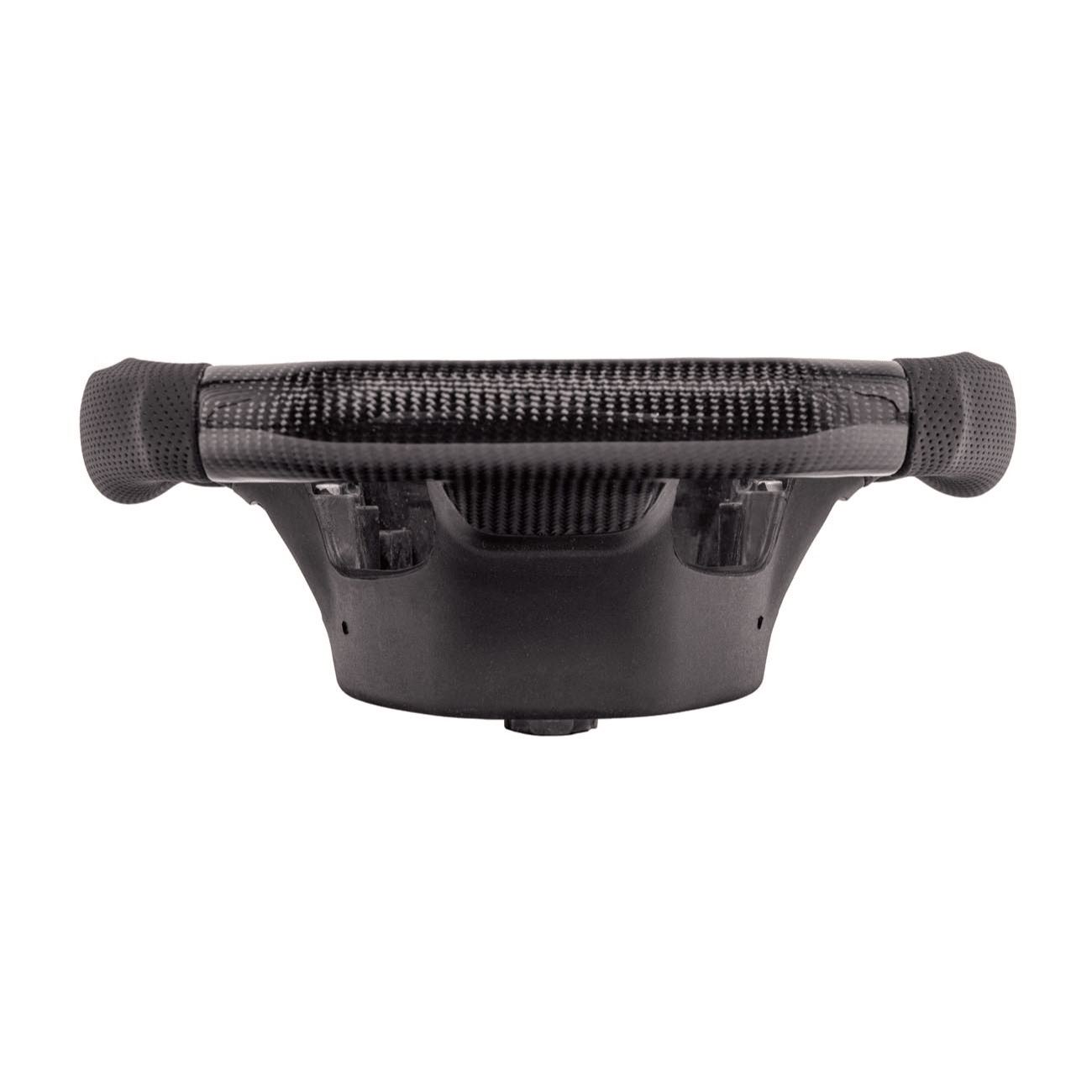 Corvette C7 Black Leather Red Stitching Carbon Fiber Steering Wheel 2014-2018