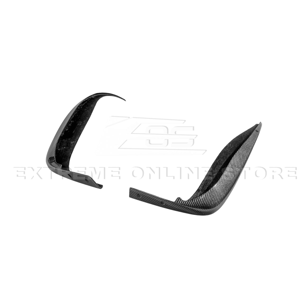 Corvette C6 Z06 ZR1 Dry Carbon Fiber Splash Guard Mud Flaps 2005-2013