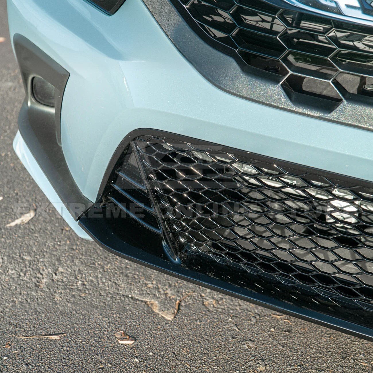 Honda Civic FL Front Bumper Lower Grille Cover Gloss Black Type-R Style 2022-Up