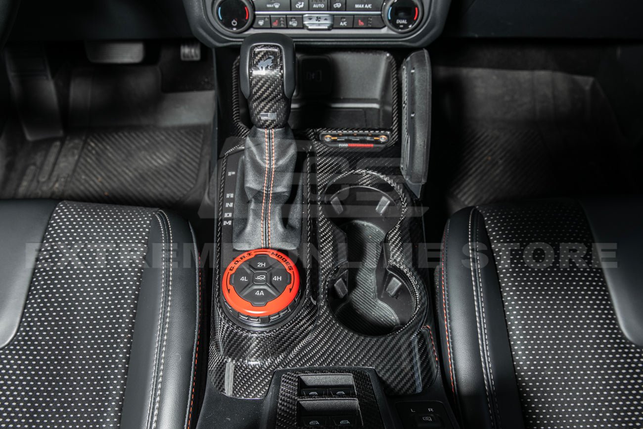 Ford Bronco Factory Style Carbon Fiber Center Gear Shift Panel Trim Cover 2021-Up