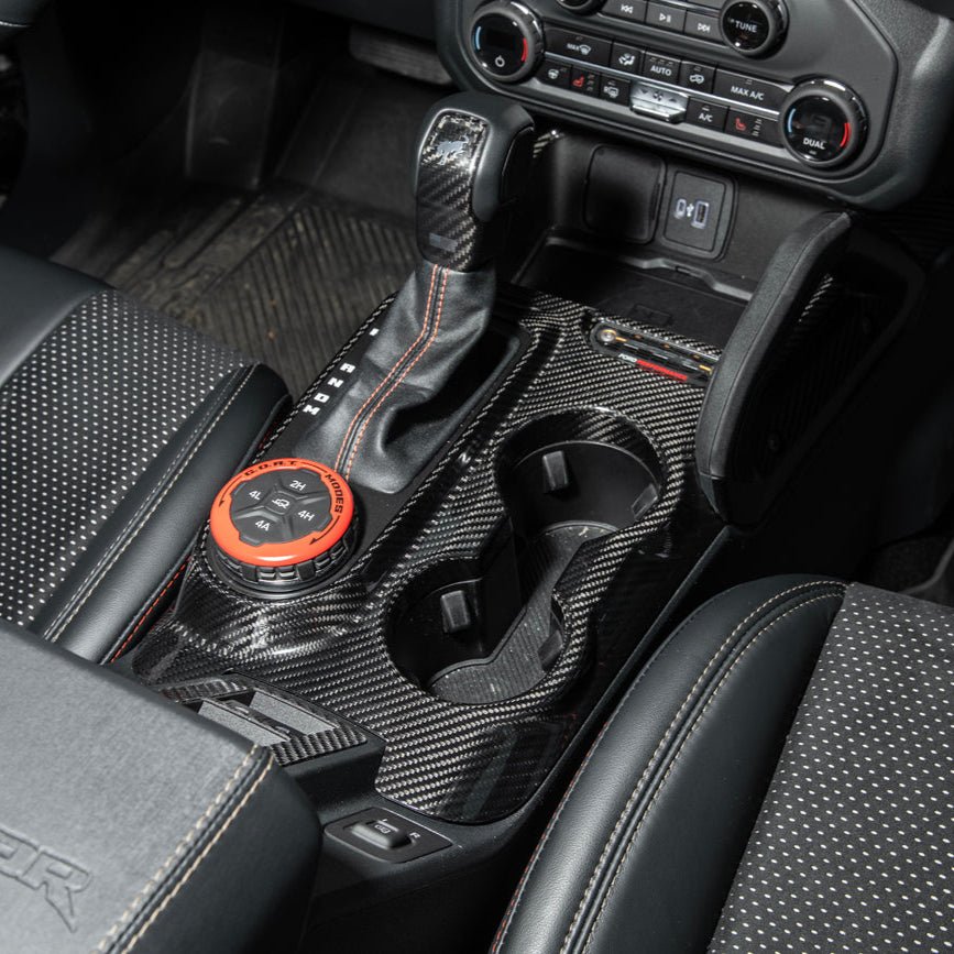 Ford Bronco Factory Style Carbon Fiber Center Gear Shift Panel Trim Cover 2021-Up