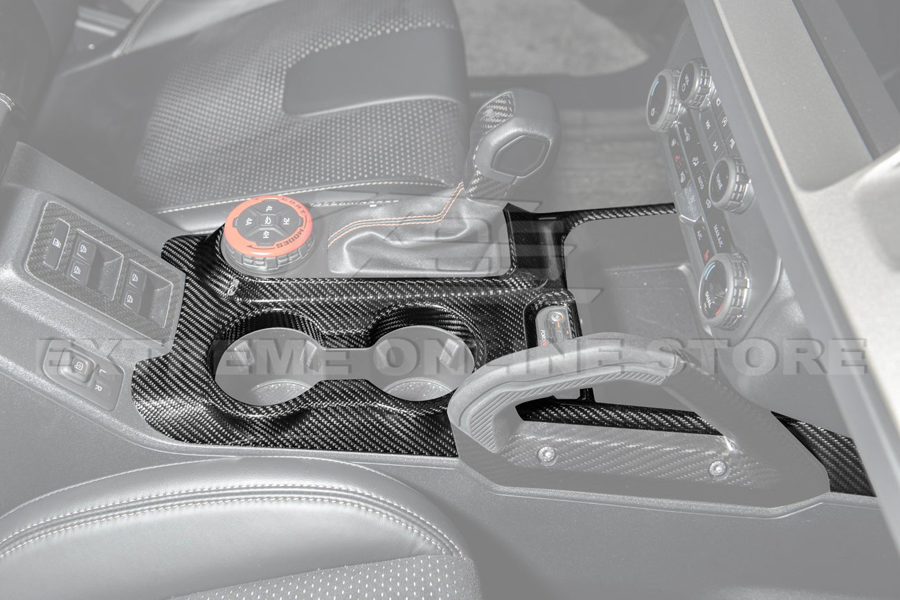 Ford Bronco Factory Style Carbon Fiber Center Gear Shift Panel Trim Cover 2021-Up