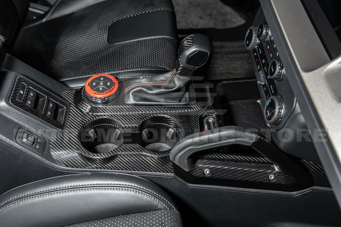 Ford Bronco Factory Style Carbon Fiber Center Gear Shift Panel Trim Cover 2021-Up