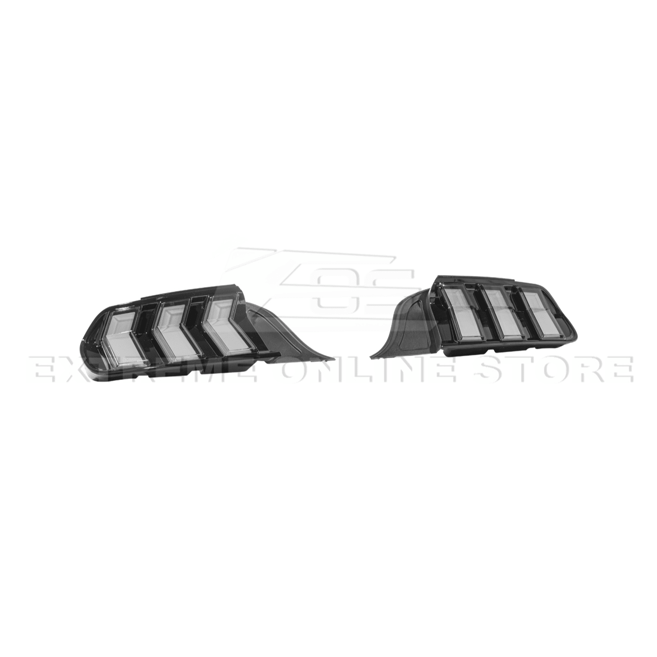 Mustang S550 EURO RGB Sequential LED XB Clear Rear Taillights 2015-2023