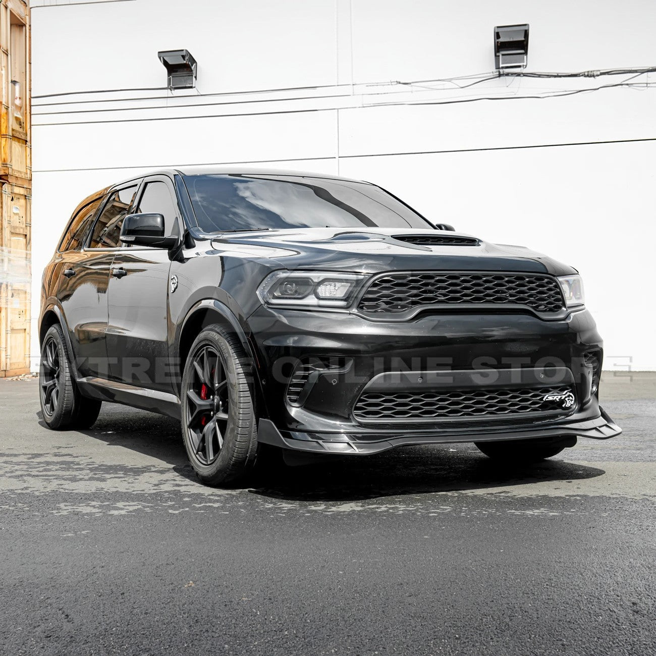 Dodge Durango WD SRT Hellcat Style Primed Black Front Air Vented Hood 2011-Up