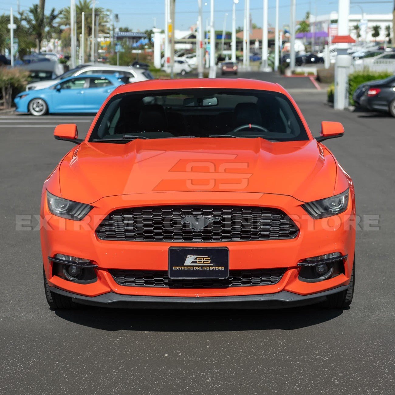 Ford Mustang S550 Dry Carbon Fiber Fog Light Eyebrow Trim Pair 2015-2017
