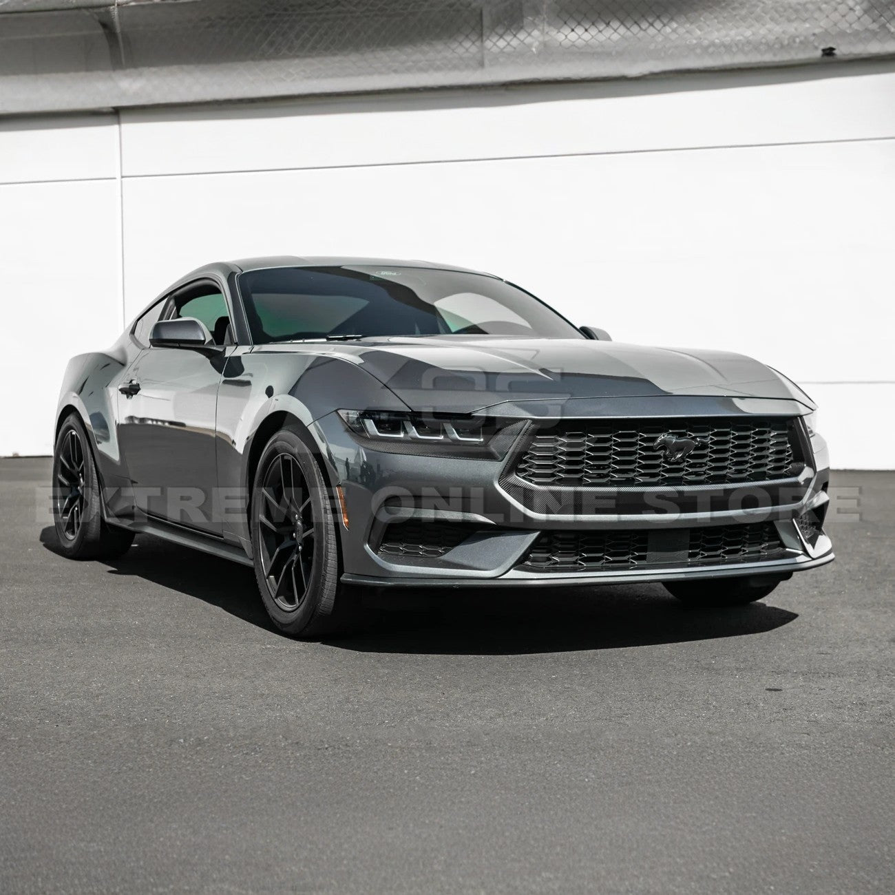 Ford Mustang S650 Factory Style Carbon Fiber Headlight Eyebrow Trim Cover Pair 2024-Up