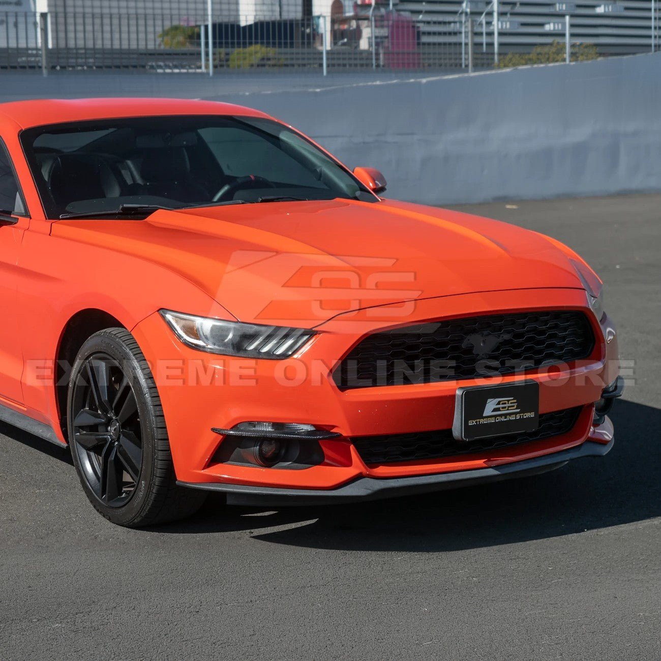 Ford Mustang S550 Dry Carbon Fiber Fog Light Eyebrow Trim Pair 2015-2017