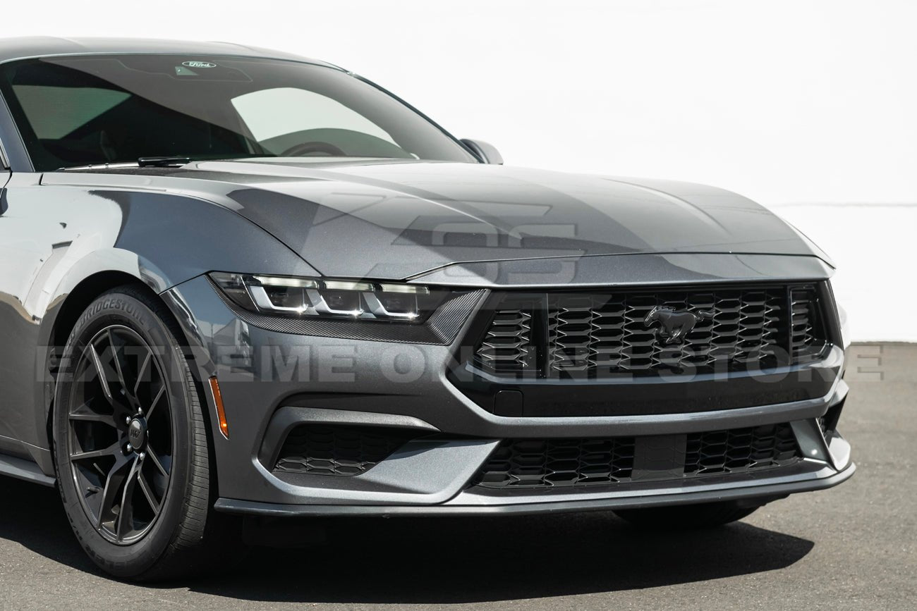 Ford Mustang S650 Dark Horse Style Gloss Black Front Upper Grille Insert 2024-Up