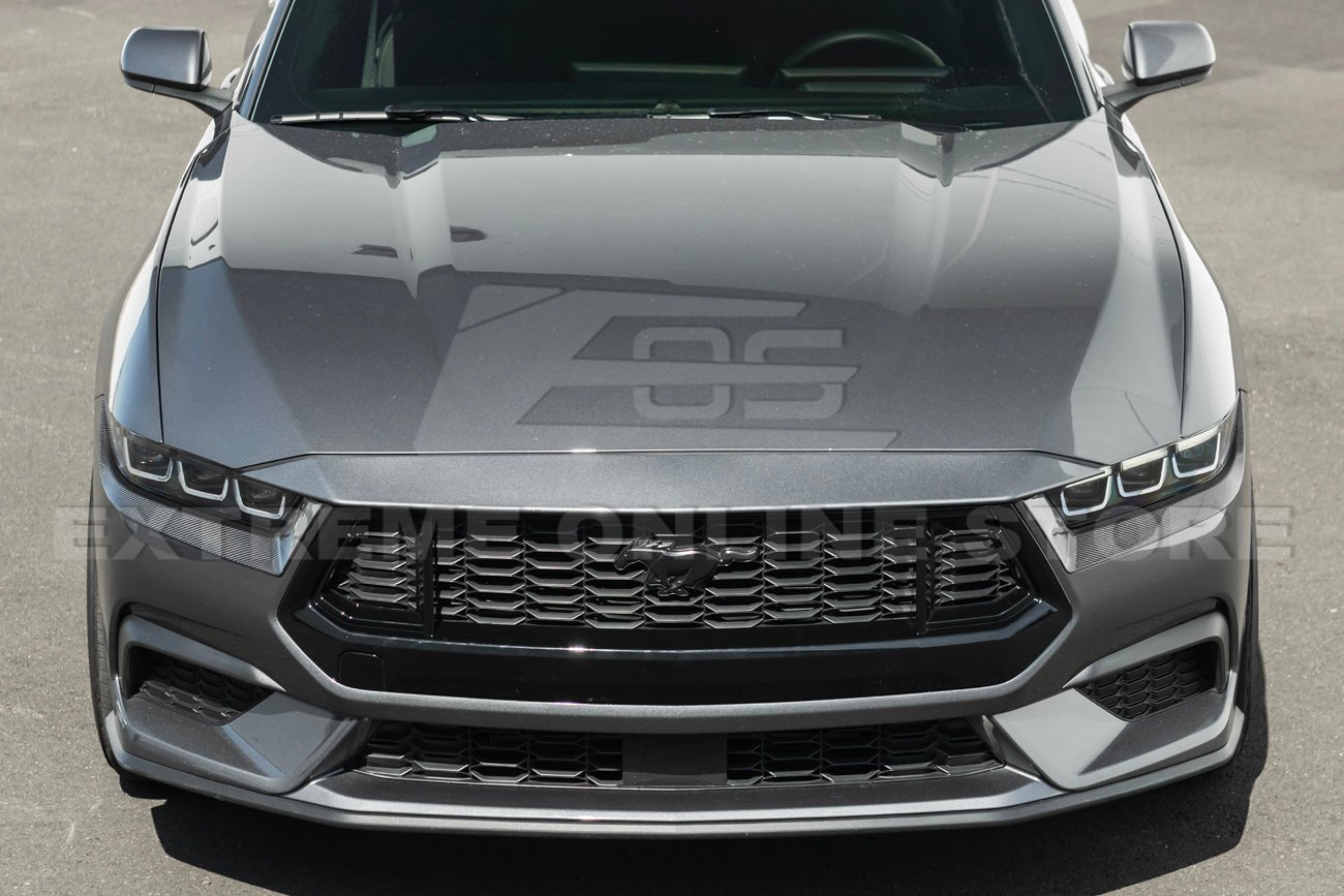 Ford Mustang S650 Dark Horse Style Gloss Black Front Upper Grille Insert 2024-Up