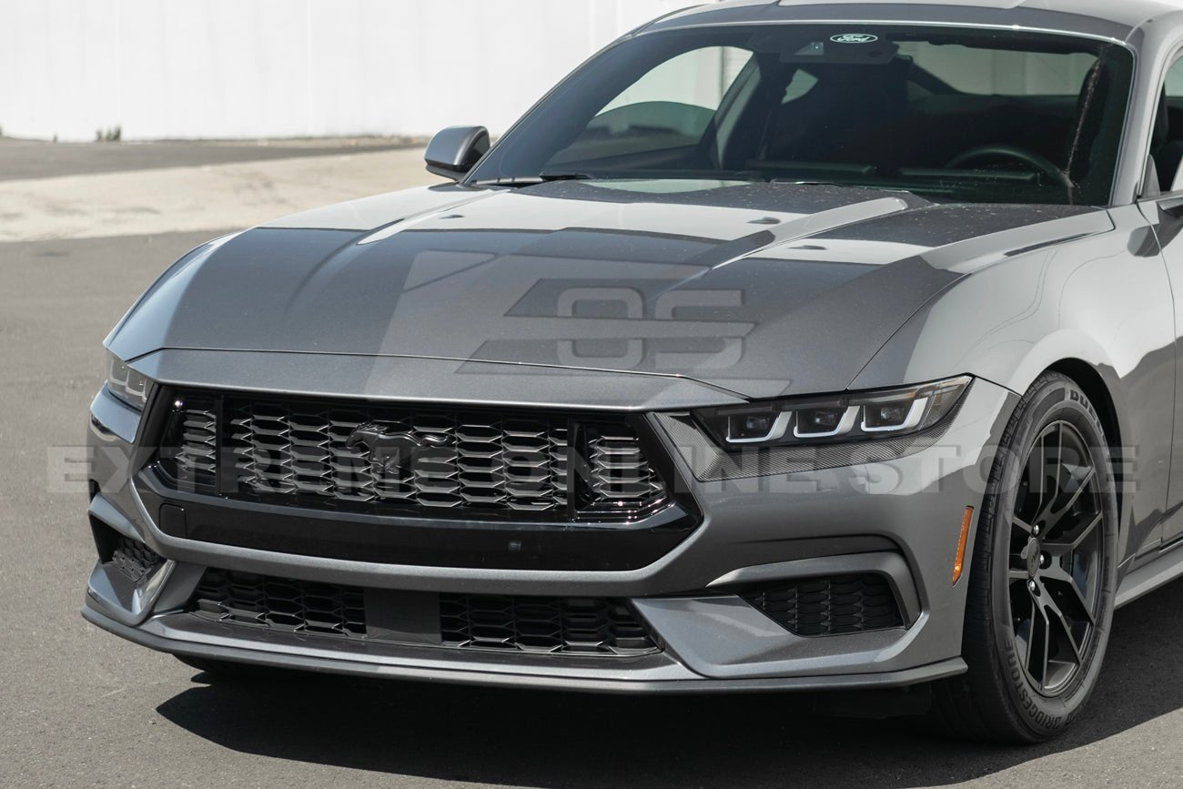 Ford Mustang S650 Dark Horse Style Gloss Black Front Upper Grille Insert 2024-Up
