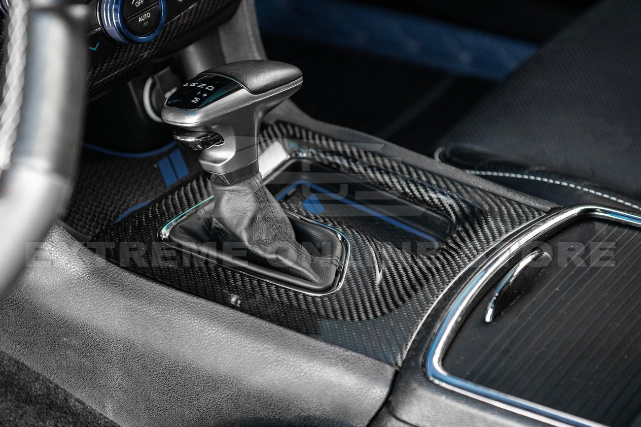Dodge Charger Factory Style Carbon Fiber Gear Shift Cover 2015-2023