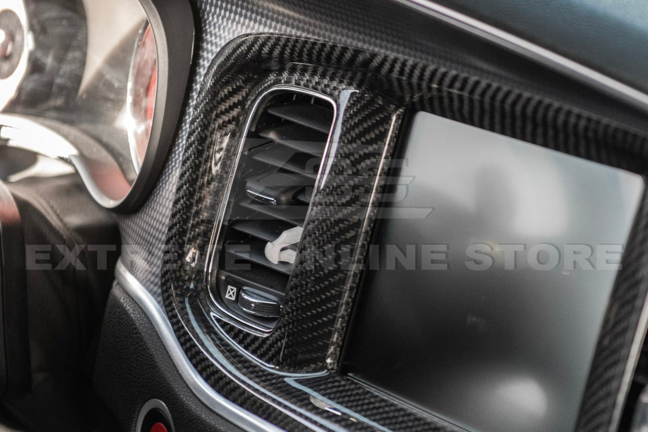 Dodge Charger Factory Style Carbon Fiber Navigation Monitor Cover 2015-2023