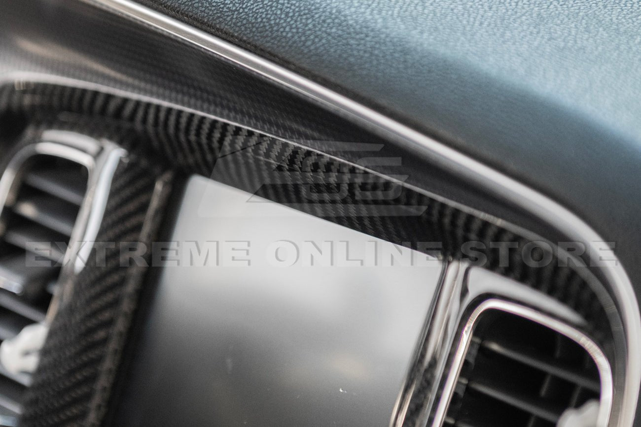 Dodge Charger Factory Style Carbon Fiber Navigation Monitor Cover 2015-2023