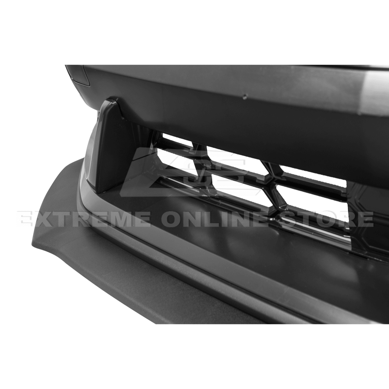 Ford Mustang S650 Dark Horse Style Primed Black Front Bumper Conversion Kit 2024-Up