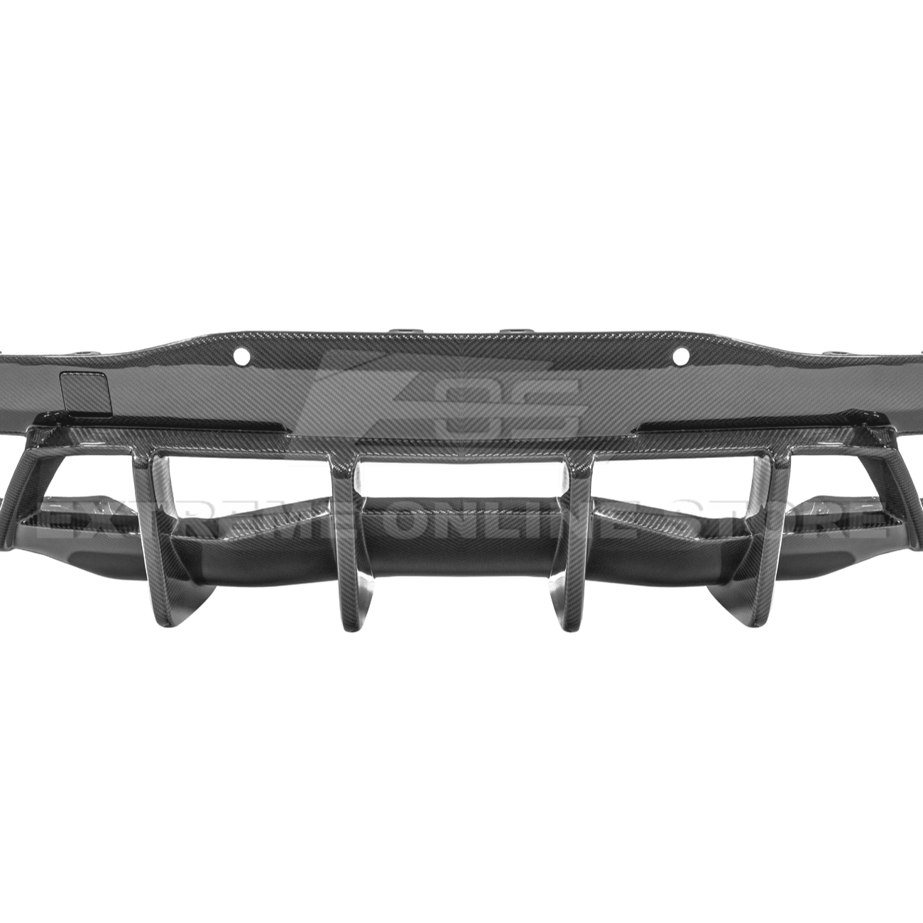 Chevrolet Corvette C8 Dry Carbon Fiber Quad Exit Rear Bumper Diffuser 2020-Up
