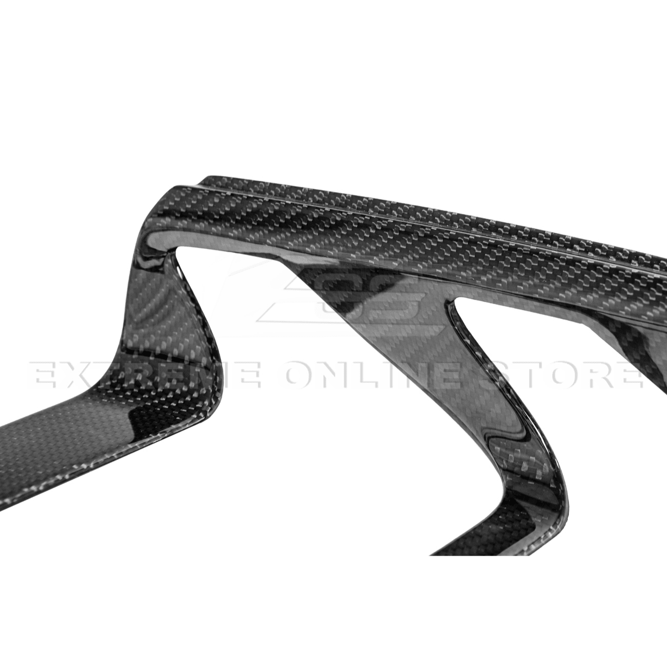 Ford Mustang S550 Dry Carbon Fiber Rear Tail Light Trim Bezel Cover Pair 2018-2023