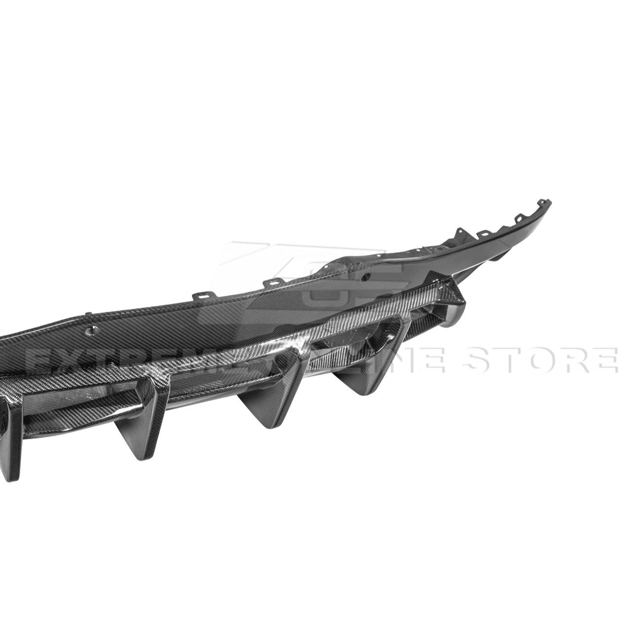 Chevrolet Corvette C8 Dry Carbon Fiber Quad Exit Rear Bumper Diffuser 2020-Up