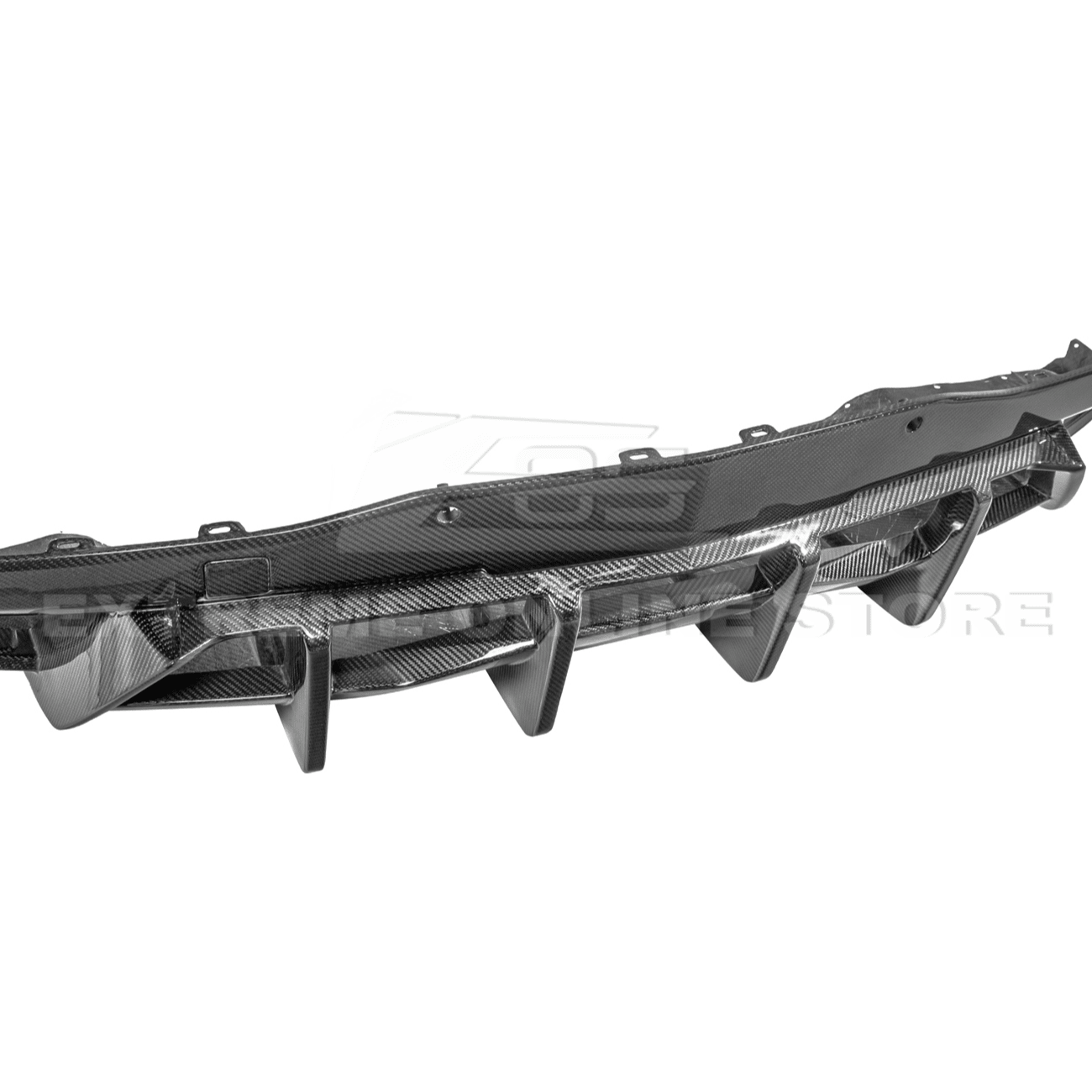 Chevrolet Corvette C8 Dry Carbon Fiber Quad Exit Rear Bumper Diffuser 2020-Up