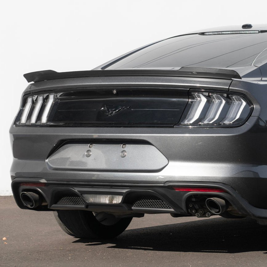 Ford Mustang S550 EOS Performance Ducktail Style Matte Black Gloss Black Rear Wing Spoiler 2015-2023