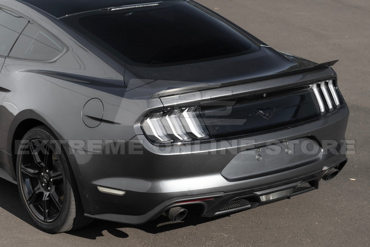 Ford Mustang S550 EOS Performance Ducktail Style Matte Black Gloss Black Rear Wing Spoiler 2015-2023