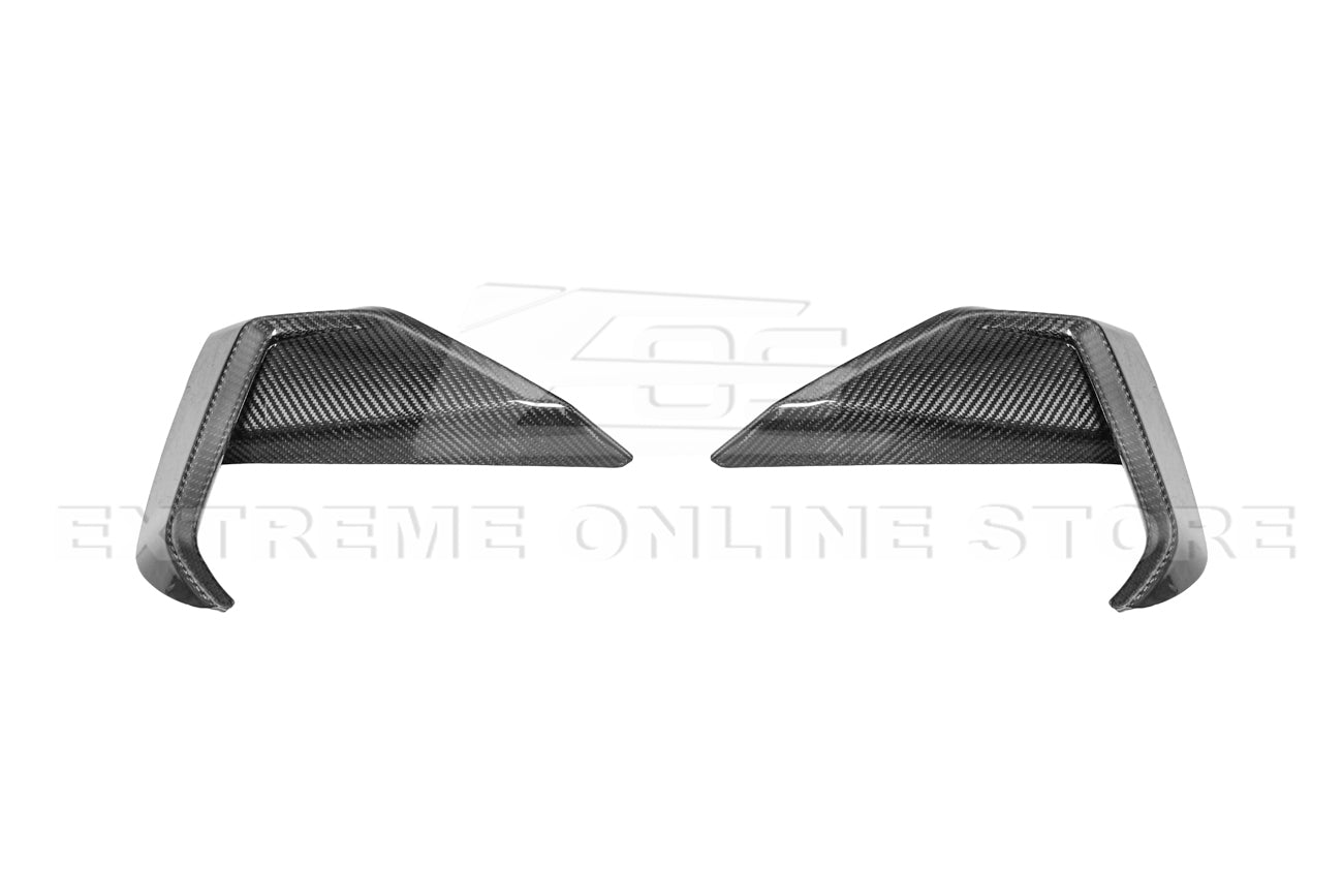 Ford Mustang S650 Factory Style Dry Carbon Fiber Front Side Grille Inserts 2024-Up