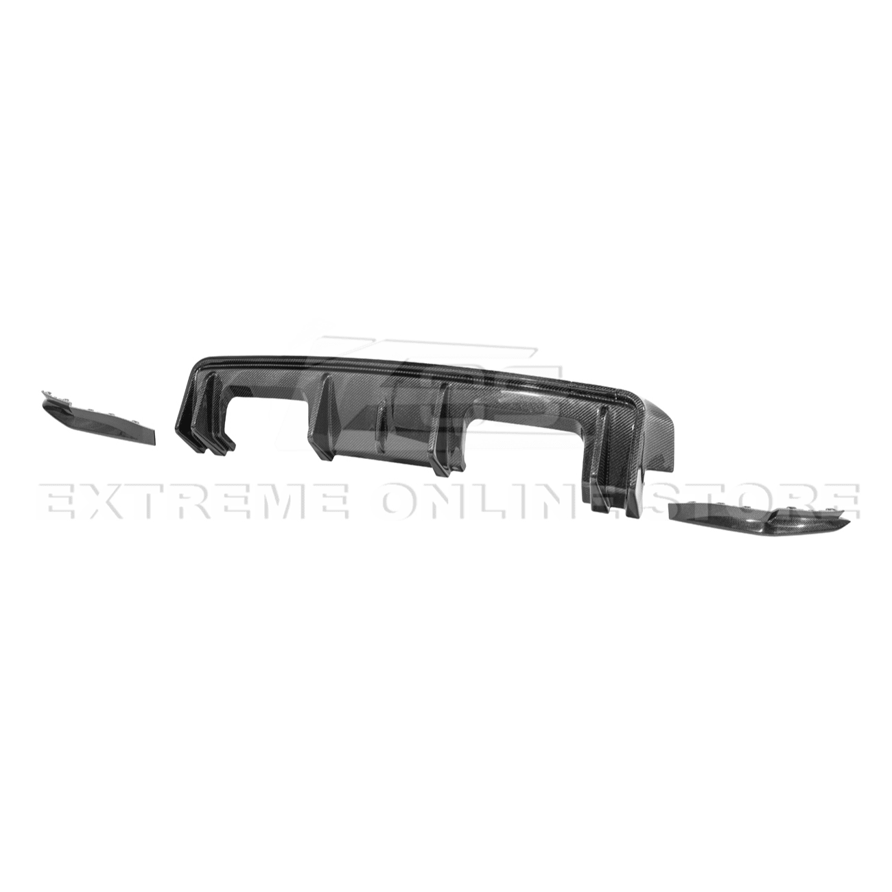 BMW G82 G83 M4 3D Style Carbon Fiber Replacement 3PCS Rear Diffuser Apron 2021-Up