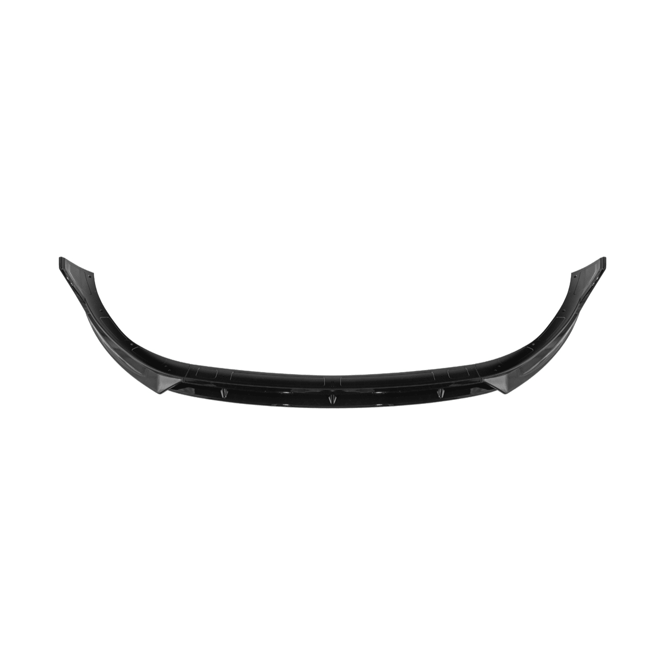 Tesla Model Y Track Style Gloss Black 4 Piece Front Bumper Lip Splitter 2025-Up