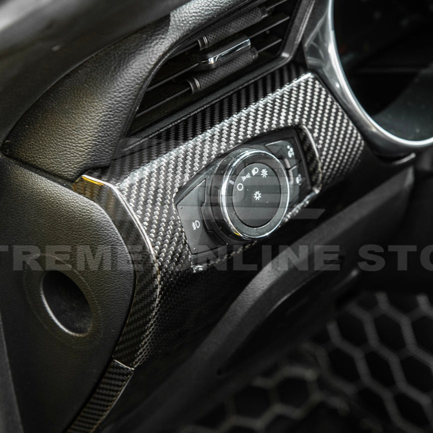 Ford Mustang S550 Dry Carbon Fiber Instrument Dashboard Panel Trim 2015-2023