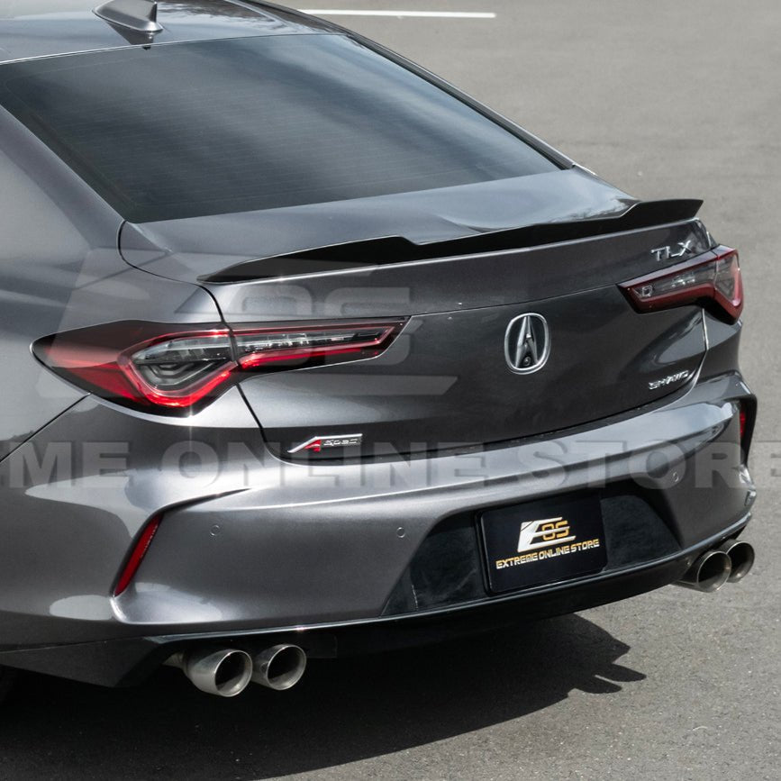 Acura TLX Extended Type S Style Gloss Black Primed Black Rear Trunk Wing Spoiler 2021-Up