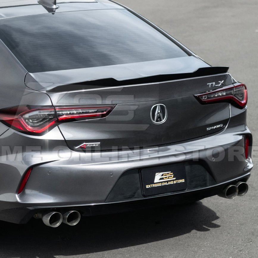 Acura TLX Extended Type S Style Gloss Black Primed Black Rear Trunk Wing Spoiler 2021-Up