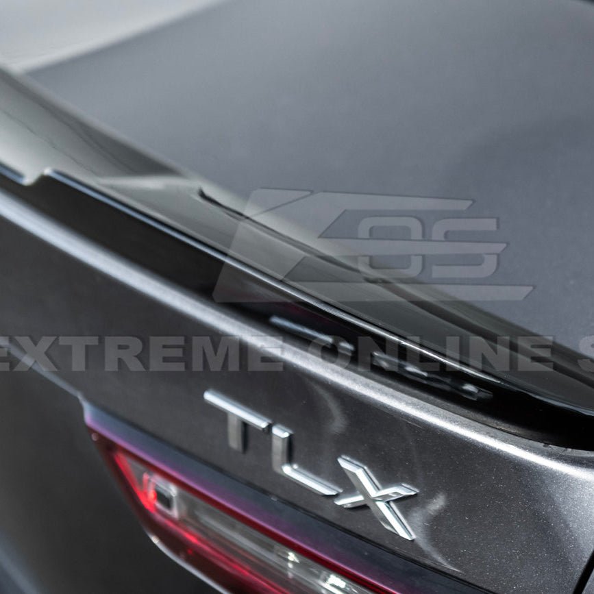 Acura TLX Extended Type S Style Gloss Black Primed Black Rear Trunk Wing Spoiler 2021-Up