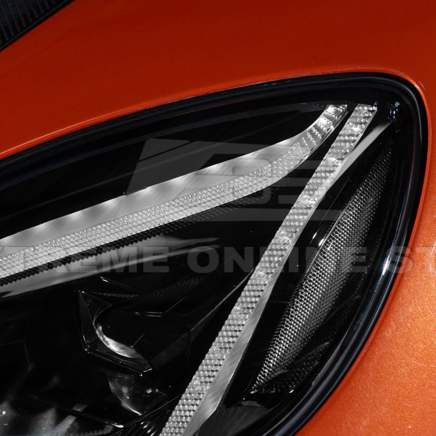 Chevrolet Corvette C6 C8 Style Clear Lens Sequential LED Front Headlights 2005-2013
